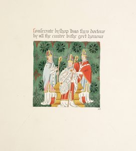 Ms. New Coll 380, f24r. Antikvitetene til Cathedral Church of Saint Mary, Carlisle, tegnet av Robert Carlile, 1795 (penn og blekk og wc på papir)